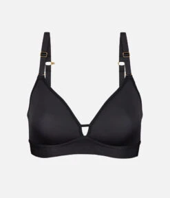 The Spacer Bra: Jet Black -Wear Lively Shop 06 product flat front spacer bra jet black