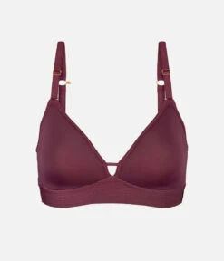 The Spacer Bra: Plum -Wear Lively Shop 06 product flat front spacer bra plum