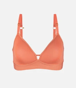 The Spacer Bra: Terracotta -Wear Lively Shop 06 product flat front spacer bra terracotta
