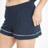 The All-Day Lounge Short: Midnight Navy -Wear Lively Shop 1 on model front all day short navy