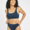 The All-You Swim Bralette: Navy 4 The All-You Swim Bralette: Navy -Wear Lively Shop 1 on model front all you swim bralette navy