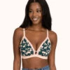 The Busty Bralette: Retro Blooms -Wear Lively Shop 1 on model front busty bralette retro bloom