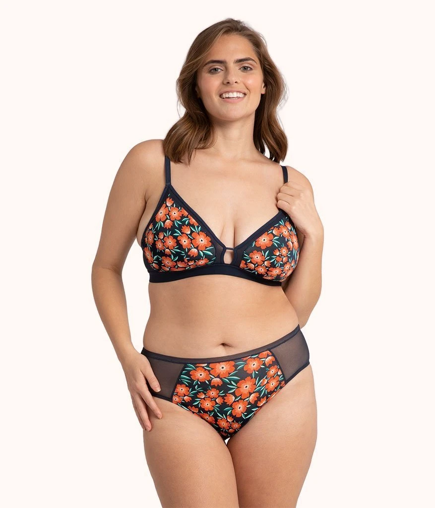 The Busty Bralette: Poppy Floral 1 The Busty Bralette: Poppy Floral