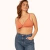 The Busty Nursing Bralette: Terracotta -Wear Lively Shop 1 on model front busty maternity bralette terracotta 685ec694 36ba 4a83 aad0 5e3485c9e47b