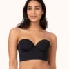 The Low Back Strapless: Jet Black 9 The Low Back Strapless: Jet Black -Wear Lively Shop 1 on model front low back strapless jet black 3cec20ad 7f09 494d 9015 e9ccc8695fa4