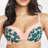 The No-Wire Push-Up: Retro Blooms -Wear Lively Shop 1 on model front no wire push up retro blooms