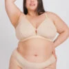 The Palm Lace Busty Bralette: Toasted Almond