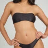 The Swim Ribbed Tie-Front Bandeau: Jet Black 10 The Swim Ribbed Tie-Front Bandeau: Jet Black -Wear Lively Shop 1 on model front ribbed tie front bandeau jet black 4cc0dbc1 7b0a 4fe9 be43 7c922b5639e0