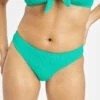 The Swim Ruched Bikini Bottom: Aquamarine -Wear Lively Shop 1 on model front swim ruched bikini bottom aquamarine