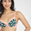 The Unlined Balconette Bra: Retro Blooms 10 The Unlined Balconette Bra: Retro Blooms -Wear Lively Shop 1 on model front unlined balconette bra retro blooms