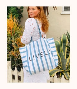 The Denim Stripe Tote - GWP: Denim Stripe