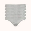 The All-Day Thong 5-Pack: Heather Gray -Wear Lively Shop 1 product flat front all day thong 5 pack heather gray 338eb56e 3b07 4fcb bb40 9cefc3479c9c