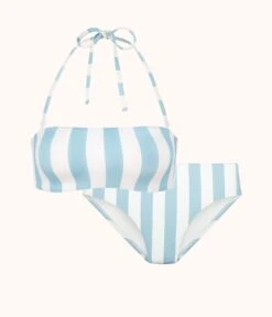 The Bandeau & High Waist Swim Bundle: Cabana Stripe
