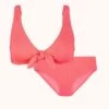 The Ruched Plunge Bralette & High Waist Swim Bundle: Electric Pink -Wear Lively Shop 1 product flat front ruched plunge bralette and high waist swim bundle electric pink 744194a7 4313 43b0 8fb0 39f7a5f8bc18