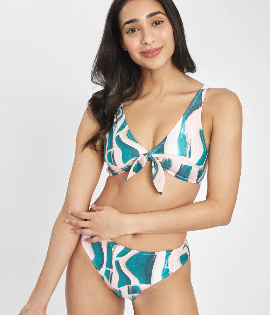 The Plunge Bralette & Bikini Swim Bundle: Paint Brush 2 The Plunge Bralette & Bikini Swim Bundle: Paint Brush - Image 2