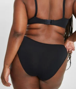 The All-Day Bikini: Jet Black -Wear Lively Shop 3 on model back all day bikini jet black