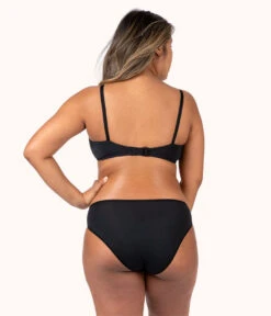 The All-Day Nursing Bralette: Jet Black -Wear Lively Shop 3 on model back all day maternity bralette jet black