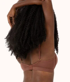 The Busty Bralette: Umber -Wear Lively Shop 3 on model back busty bralette umber