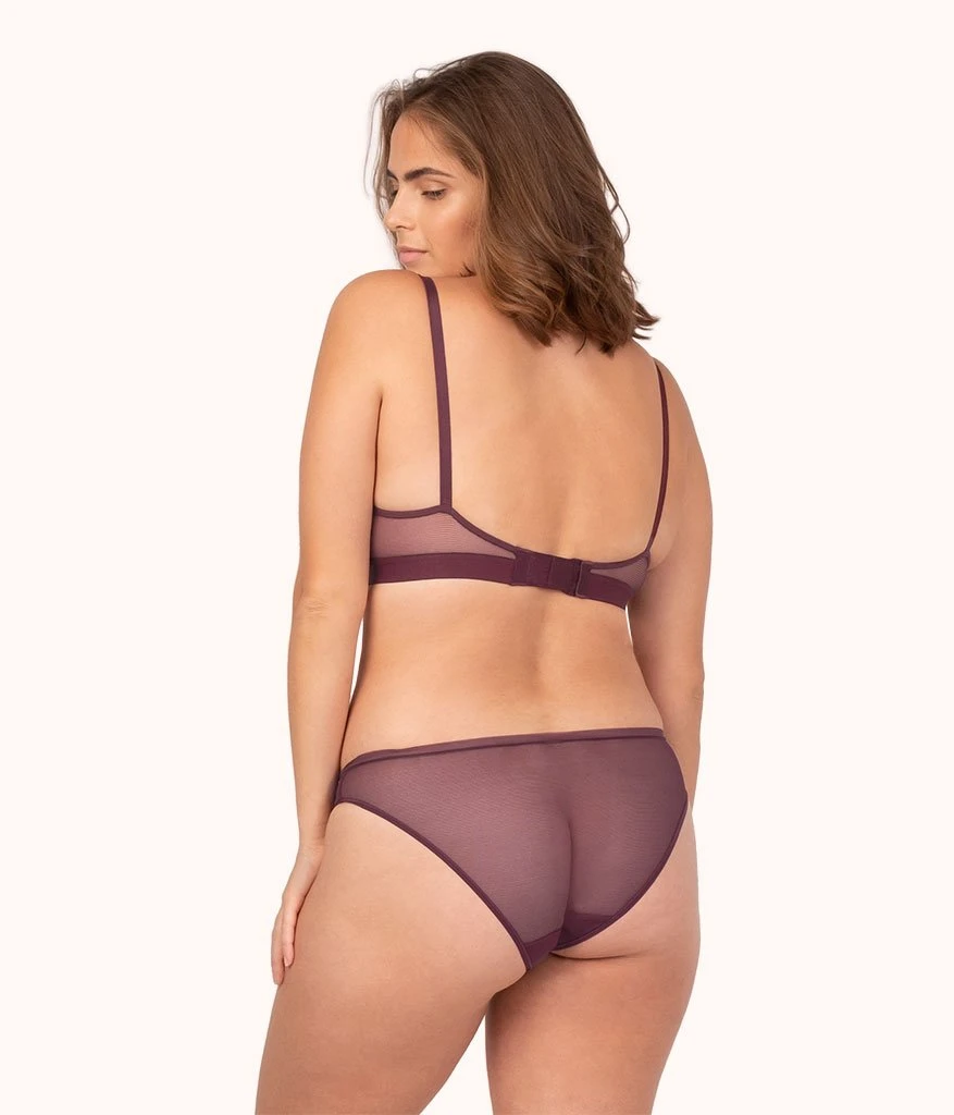 The Busty Nursing Bralette: Plum 3 The Busty Nursing Bralette: Plum - Image 3