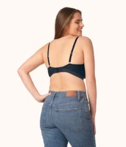 The Floral Lace Busty Bralette: Night Sky 7 The Floral Lace Busty Bralette: Night Sky -Wear Lively Shop 3 on model back floral lace busty bralette night sky e8ba6329 03f1 4480 ab7e a2ee18db8a9b