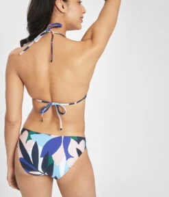 The Swim Straight Up Halter: Retro Floral 7 The Swim Straight Up Halter: Retro Floral -Wear Lively Shop 3 on model back swim straight up halter paint brush