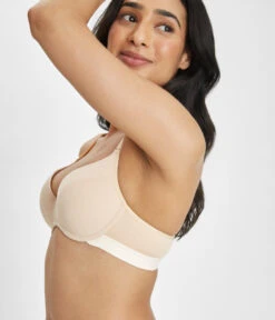 The All-Day No-Wire Push-Up: Toasted Almond -Wear Lively Shop 3 on model front2 all day no wire push up toasted almond