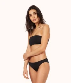 The Swim Bandeau: Jet Black -Wear Lively Shop 3 on model front2 bandeau jet black ec5690dc cf8f 4261 9cb3 8c363c5cada0
