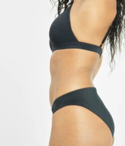 The Bralette & Bikini Swim Bundle: Jet Black -Wear Lively Shop 3 on model side swim bralette jet black