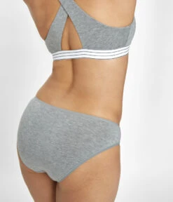 The All-Day Bikini: Heather Gray -Wear Lively Shop 4 on model back all day bikini heather gray
