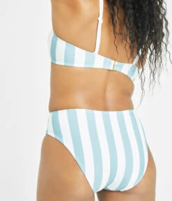 The Plunge Bralette & Bikini Swim Bundle: Cabana Stripe -Wear Lively Shop 4 on model back swim plunge bralette cabana stripe. 0342c7a7 13ce 4fc5 b13a 231be438e6b9