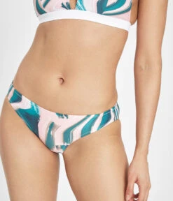 The Plunge Bralette & Bikini Swim Bundle: Paint Brush 8 The Plunge Bralette & Bikini Swim Bundle: Paint Brush -Wear Lively Shop 4 on model front swim bikini bottom paint brush