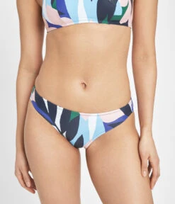 The Straight Up Halter & Bikini Swim Bundle: Retro Floral -Wear Lively Shop 4 on model front swim bikini bottom paint brush 5798fd70 16e1 491d b959 aaa3ce9d0a50