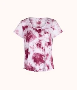 The All-Day Tie Dye Tee: Pink Tie Dye -Wear Lively Shop 4 product flat front all day tie dye tee pink tie dye 5fc85e74 a02b 451a 987f 0e3e3faf74a8