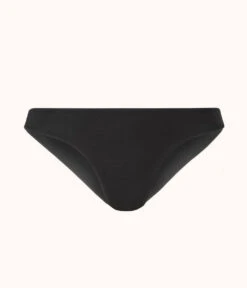 The Swim Bikini Bottom: Jet Black -Wear Lively Shop 4 product flat front bikini jet black 1821b834 054e 4d74 b46c 3999efdbb4fe