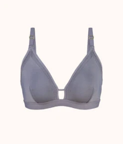 The Busty Nursing Bralette: Smoke -Wear Lively Shop 4 product flat front busty maternity bralette smoke 6f4e14e2 5eaa 4eca bbde fcb21fa08729