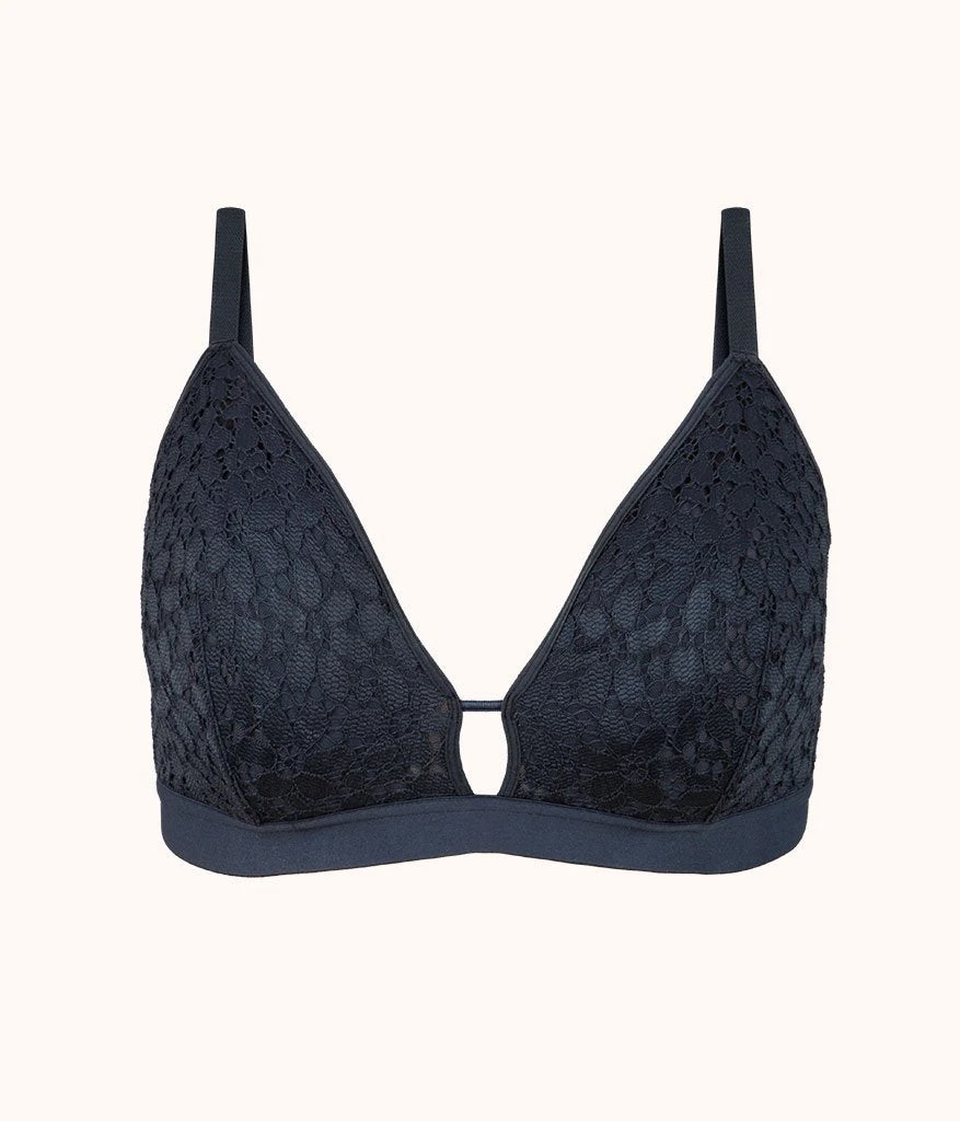 The Floral Lace Busty Bralette: Night Sky 4 The Floral Lace Busty Bralette: Night Sky - Image 4