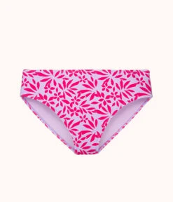 The Swim High Waist Bikini Bottom: Retro Palm Print -Wear Lively Shop 4 product flat front high waist bikini retro palm print