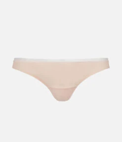 The No Show Thong: Toasted Almond -Wear Lively Shop 4 product flat front no show thong toasted almond