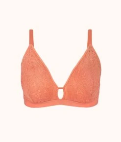 The Palm Lace Busty Bralette: Terracotta -Wear Lively Shop 4 product flat front palm lace busty bralette terracotta b1b82bdc 5e34 4832 af02 605e5a0cfa6c