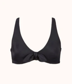 The Swim Plunge Bralette: Jet Black -Wear Lively Shop 4 product flat front plunge bralette jet black 534f0443 55f8 42c2 bf80 a4cb3827f60a