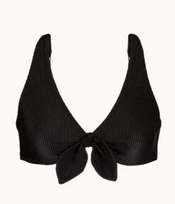The Swim Ribbed Plunge Bralette: Jet Black -Wear Lively Shop 4 product flat front ribbed plunge bralette jet black 09dc53e0 6720 4510 88c6 47a877dfc7fd