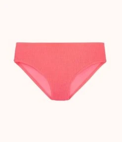 The Swim Ruched High Waist Bikini Bottom: Electric Pink -Wear Lively Shop 4 product flat front ruched high waist bikini electric pink e77e53ec d9dd 4b53 8cd6 2abc1e619f83