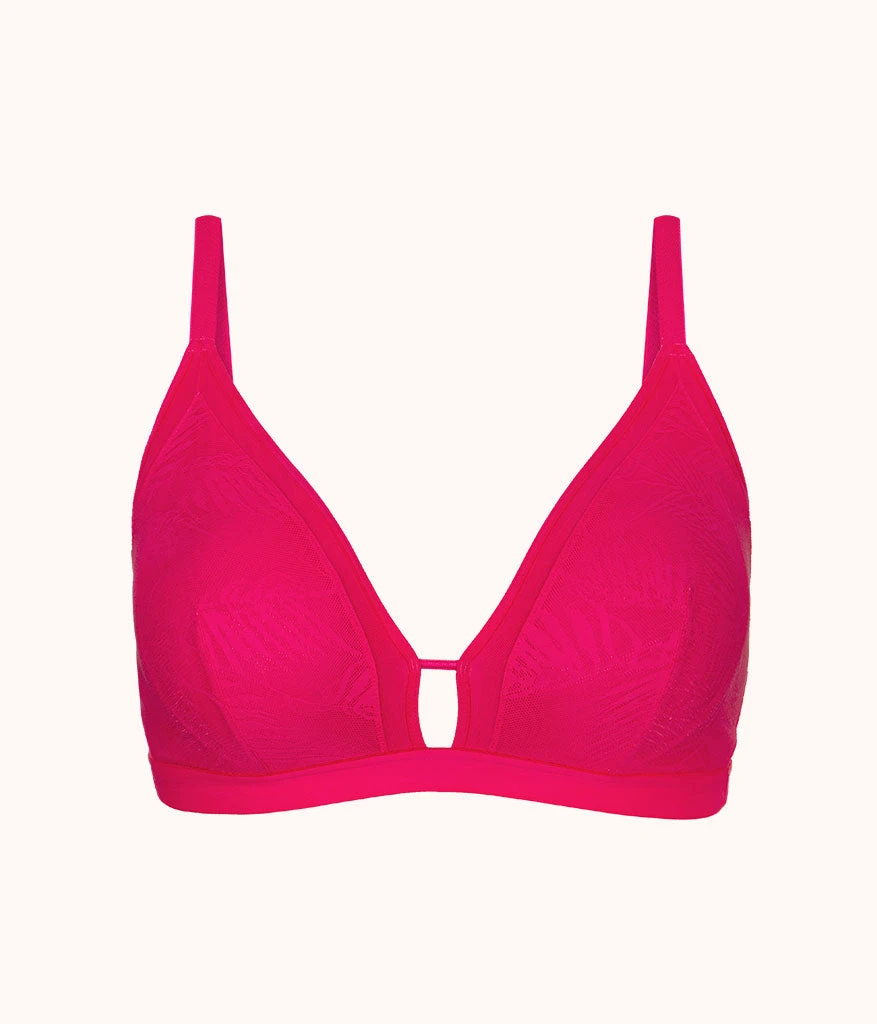 The Smooth Lace Busty Bralette: Magenta 4 The Smooth Lace Busty Bralette: Magenta - Image 4