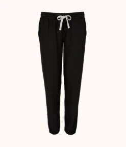 The Terry-Soft Jogger: Jet Black -Wear Lively Shop 4 product flat front terry soft jogger jet black 41340483 79f3 4029 acd0 e4a2d0e0e391