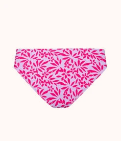 The Swim High Waist Bikini Bottom: Retro Palm Print -Wear Lively Shop 5 product flat back high waist bikini retro palm print