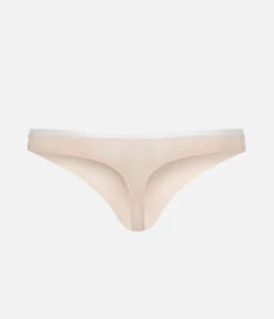 The No Show Thong: Toasted Almond -Wear Lively Shop 5 product flat back no show thong toasted almond