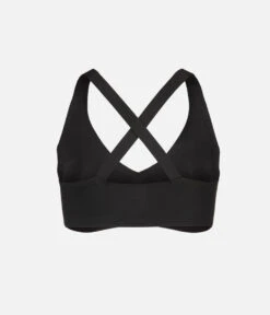 The Sleek Crossback Bralette: Jet Black 9 The Sleek Crossback Bralette: Jet Black -Wear Lively Shop 5 product flat back sleek crossback bralette jet black