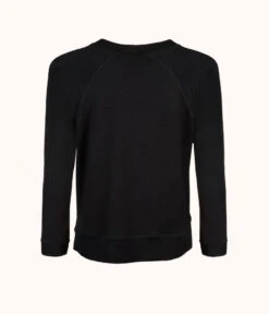 The Terry-Soft Sweatshirt: Jet Black -Wear Lively Shop 5 product flat back terry soft sweatshirt jet black 91d2a962 398c 4359 86c2 42d00e807757