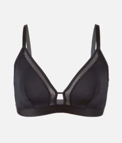 The Busty Bralette: Jet Black -Wear Lively Shop 5 product flat front busty bra jet black