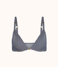 The Front Close No-Wire Bra: Smoke -Wear Lively Shop 5 product flat front front close no wire bra smoke 98997f22 f142 4e93 a5b5 a44c1c4a38d4